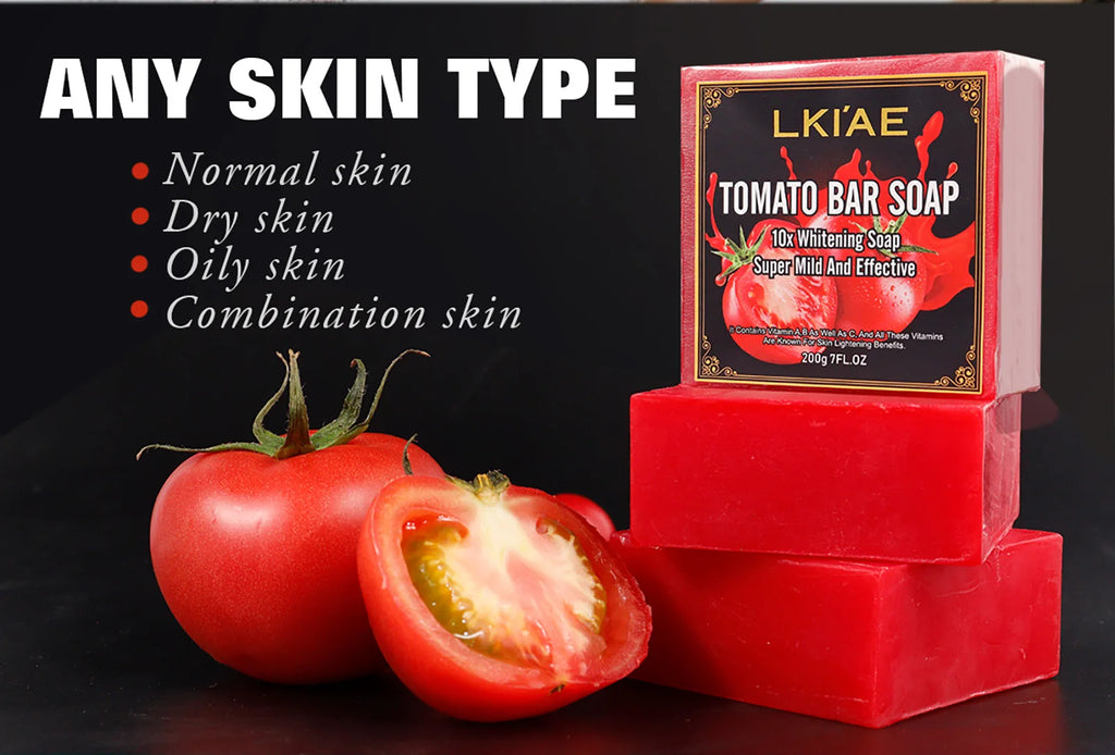 Organic Tomato Soap Bar — Deep Cleanse, Exfoliate & Moisturize