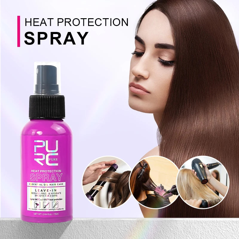 Heat Protectant Spray with Coconut Oil