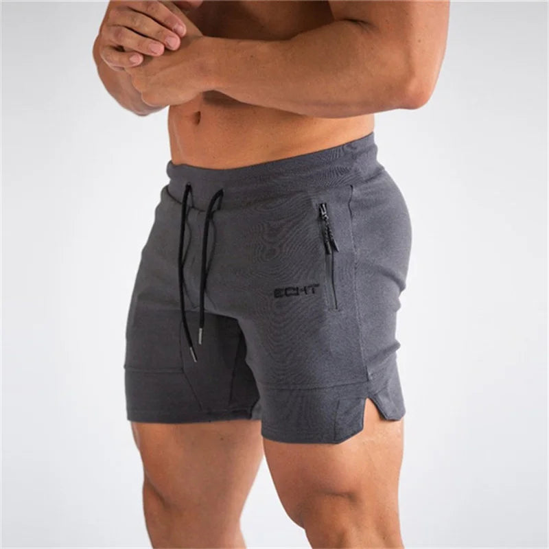 AeroFlex Men's Zip-Pocket Gym Shorts