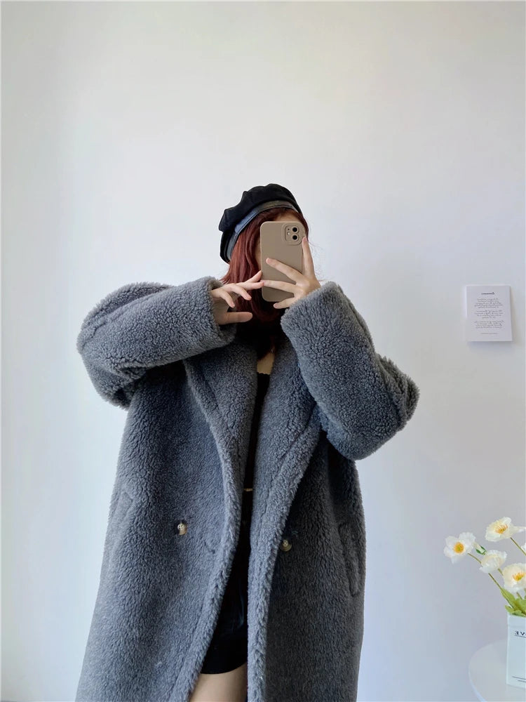 Women's Long Teddy Winter Coat