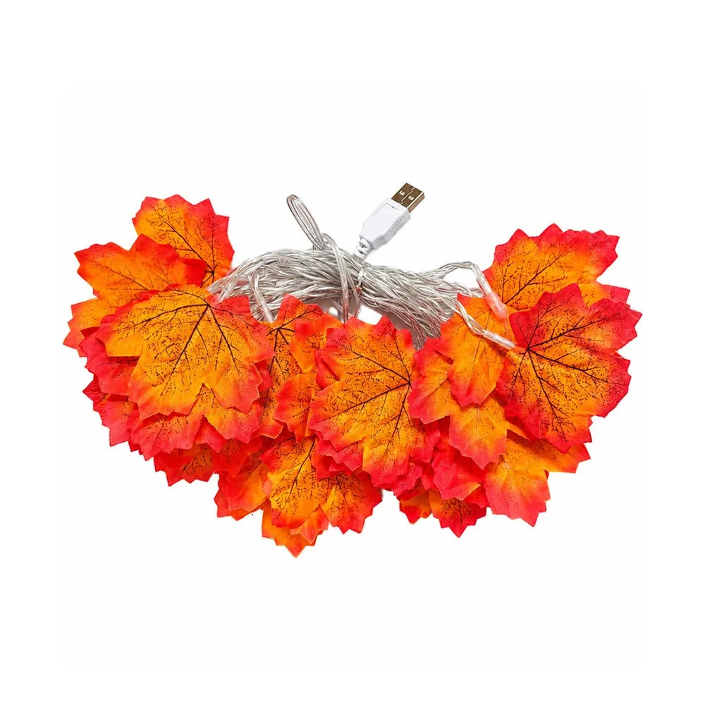 Halloween LED String Lights – Maple Leaf Fairy Lights Garland