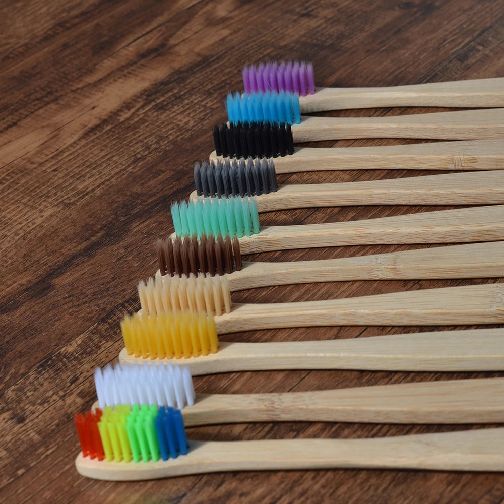 BambooSmile Natural Bamboo Toothbrush Set