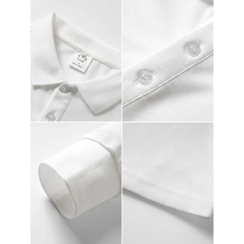 Men's Relaxed Fit Long-Sleeve Polo Shirt