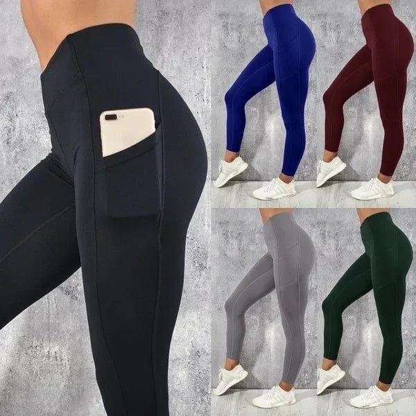 Women's High Waist Yoga Leggings with Pockets