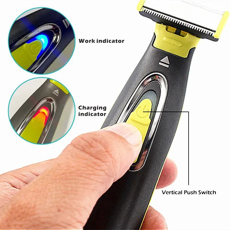 Men's Electric Portable Shaver – USB Rechargeable Trimmer