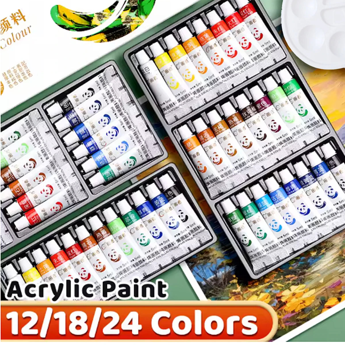 Acrylic Paint Set of 5ml Bottles