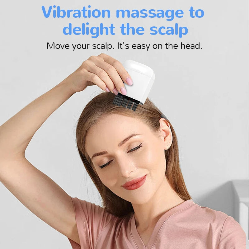 Electric Scalp Massager with Oil Applicator