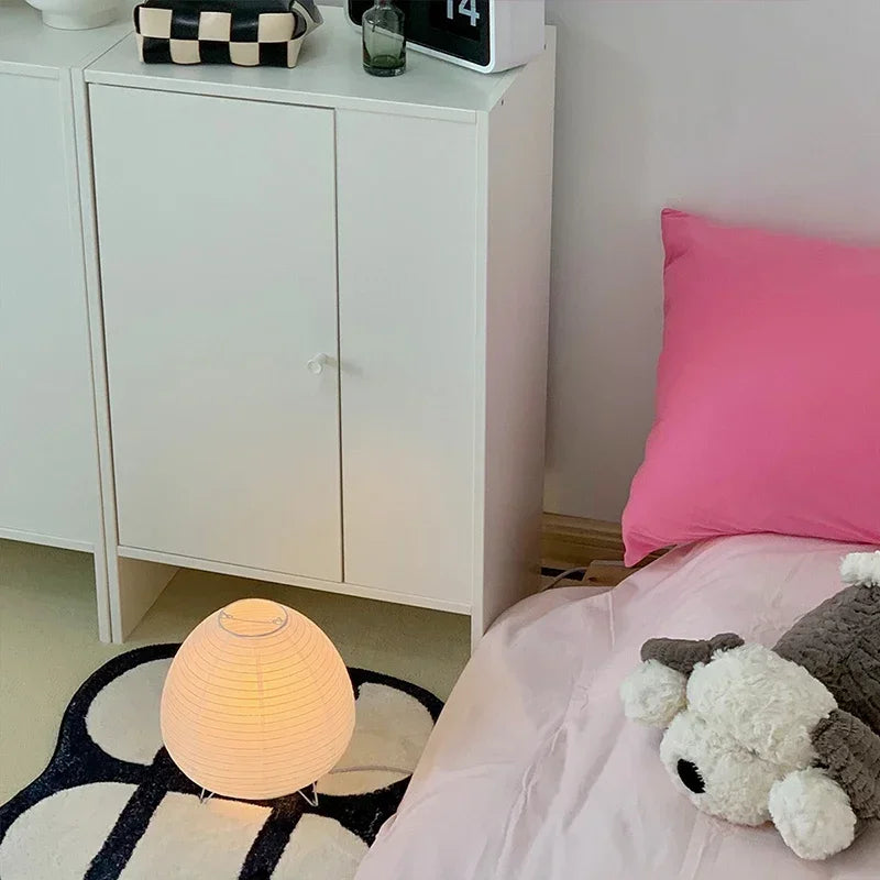 Japanese Rice Paper Table Lamp – Lantern Style
