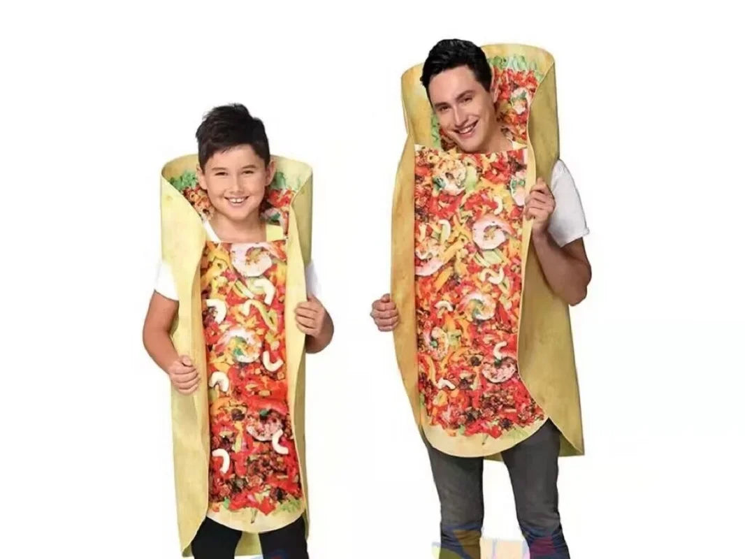 Halloween Taco Costume – Funny Fiesta Food Outfit for Adults & Kids