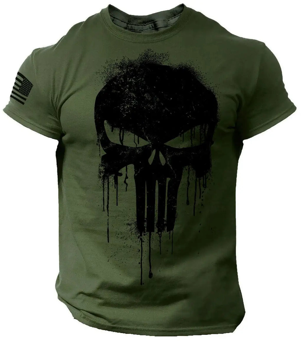 Men's 3D Military Print Oversized T-Shirt