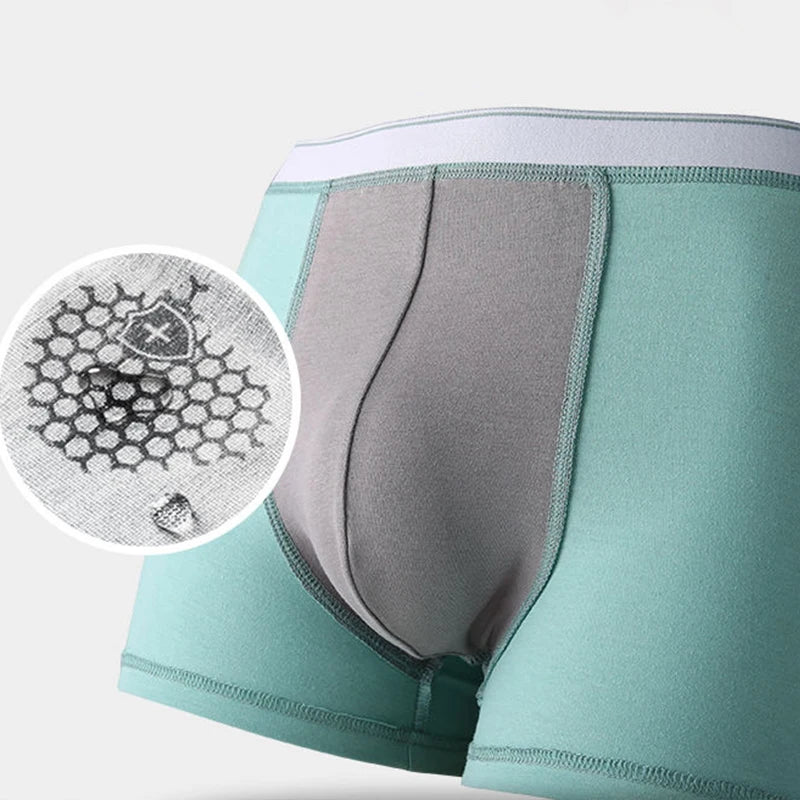 MiiOW Men's Cotton Boxer Briefs, 3-Pack — Breathable Antibacterial Underwear