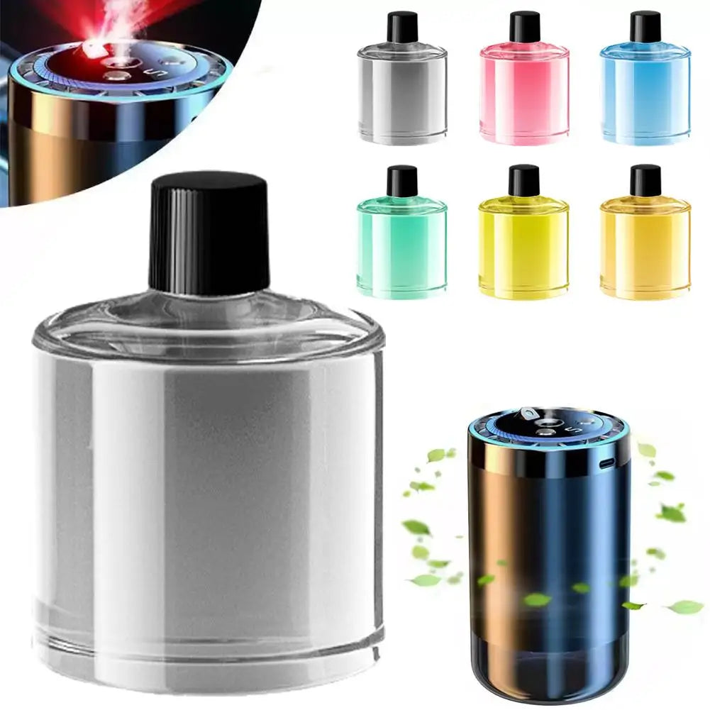 Starry Sky Car Air Freshener – Automatic Aromatherapy Diffuser with Ceiling Ambient Light (10 Scents)