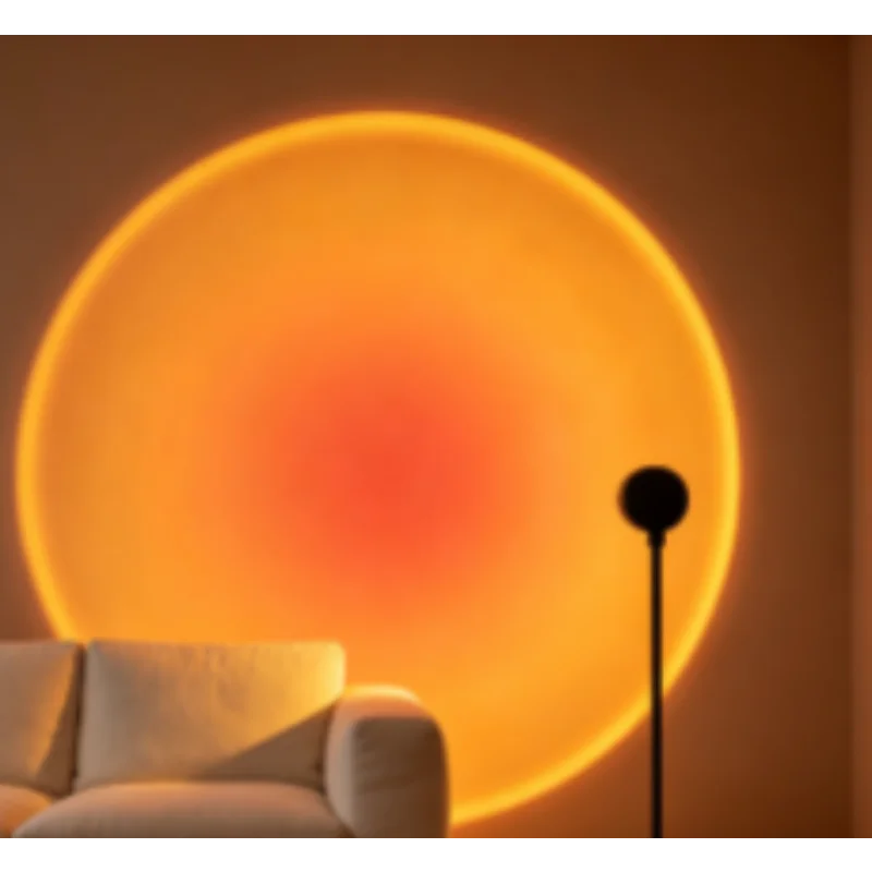 Solara Sunset Projection Lamp – USB Mood Light with 360° Rotation