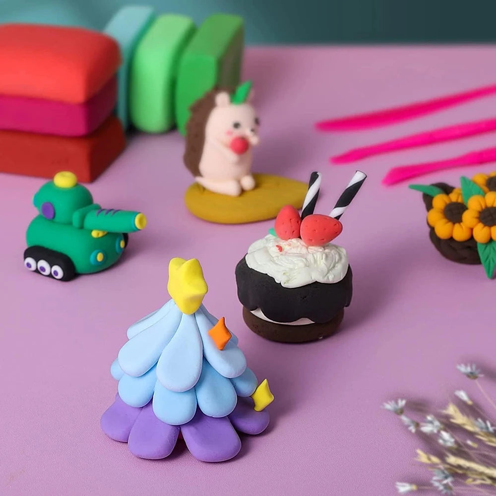 24-Color Air Dry Clay Kit