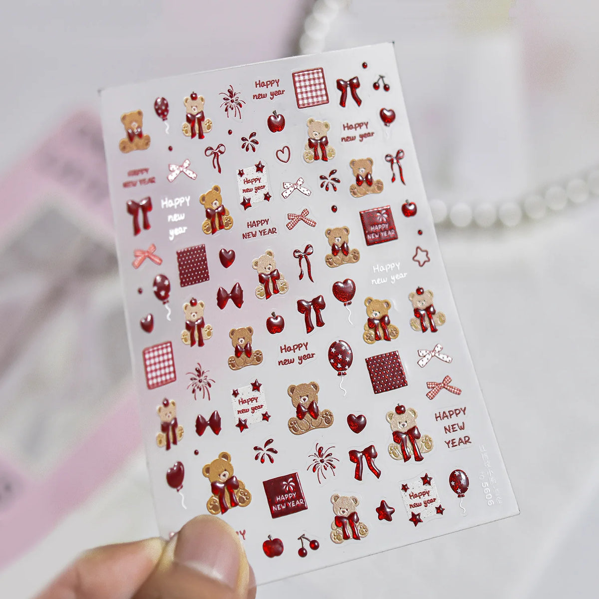 Cat Paw Nail Art Stickers – 3D Embossed Self-Adhesive Decals