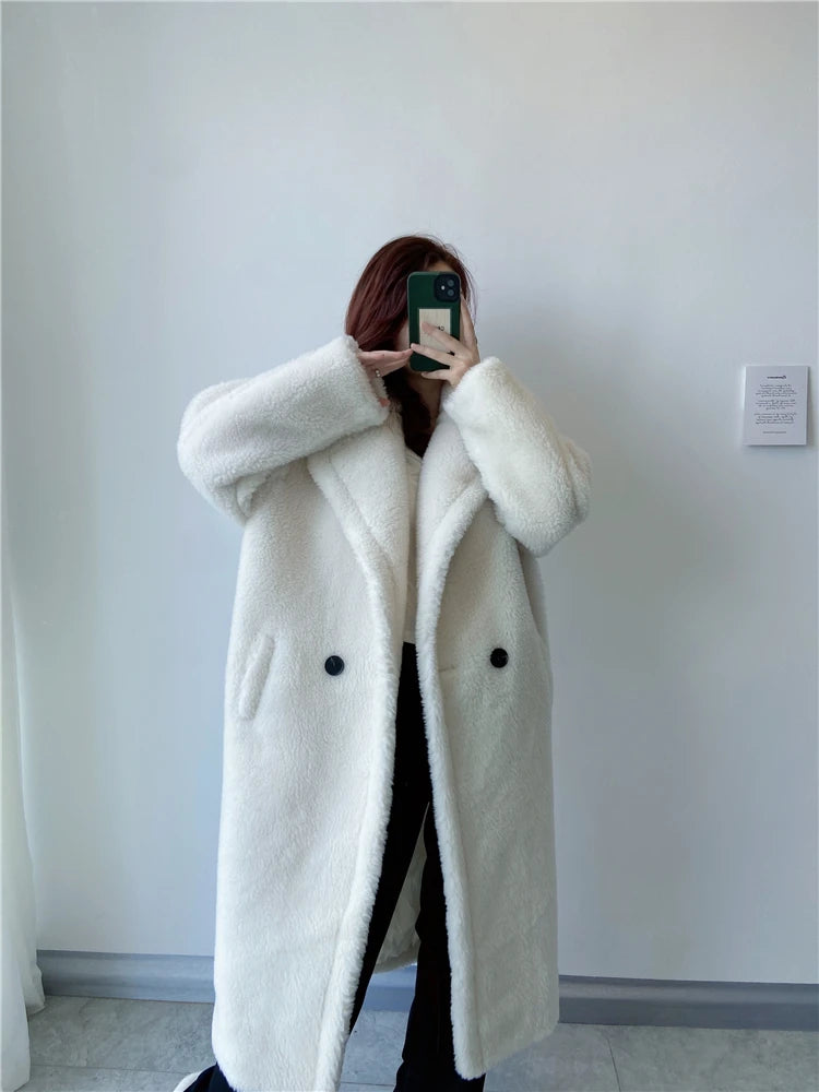 Women's Long Teddy Winter Coat