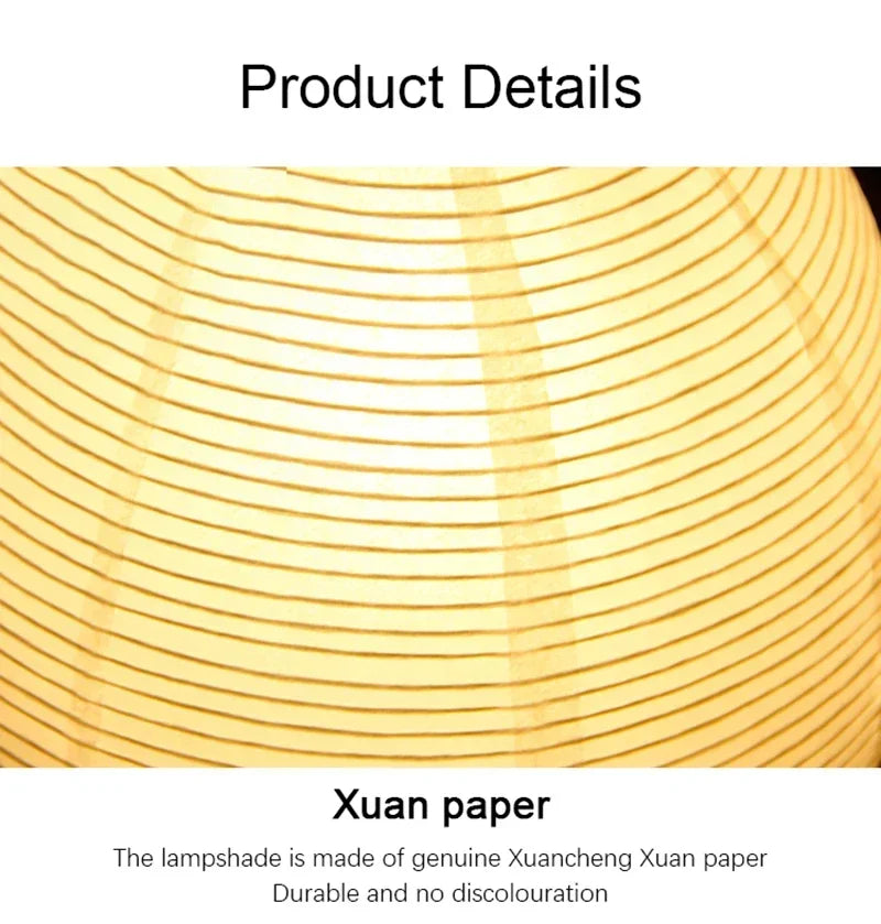 Japanese Rice Paper Table Lamp – Lantern Style
