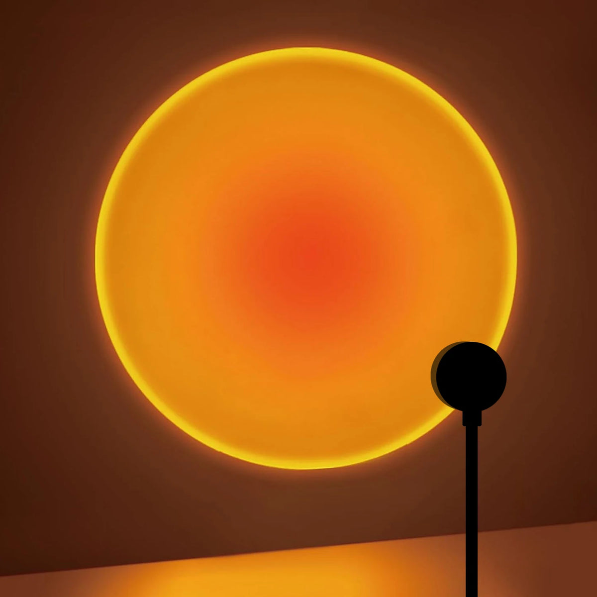 GoldenHour Sunset Projection Lamp – 360° Rotating USB Mood Light