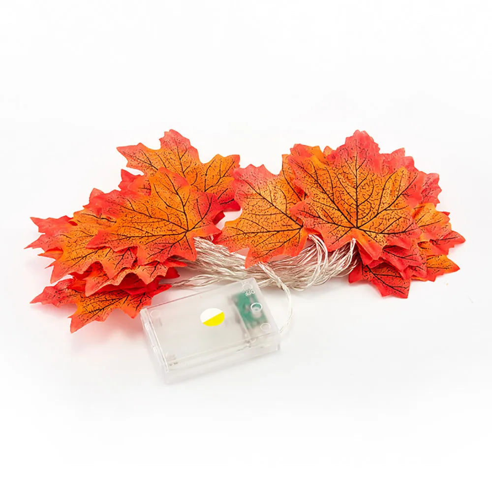 Halloween LED String Lights – Maple Leaf Fairy Lights Garland