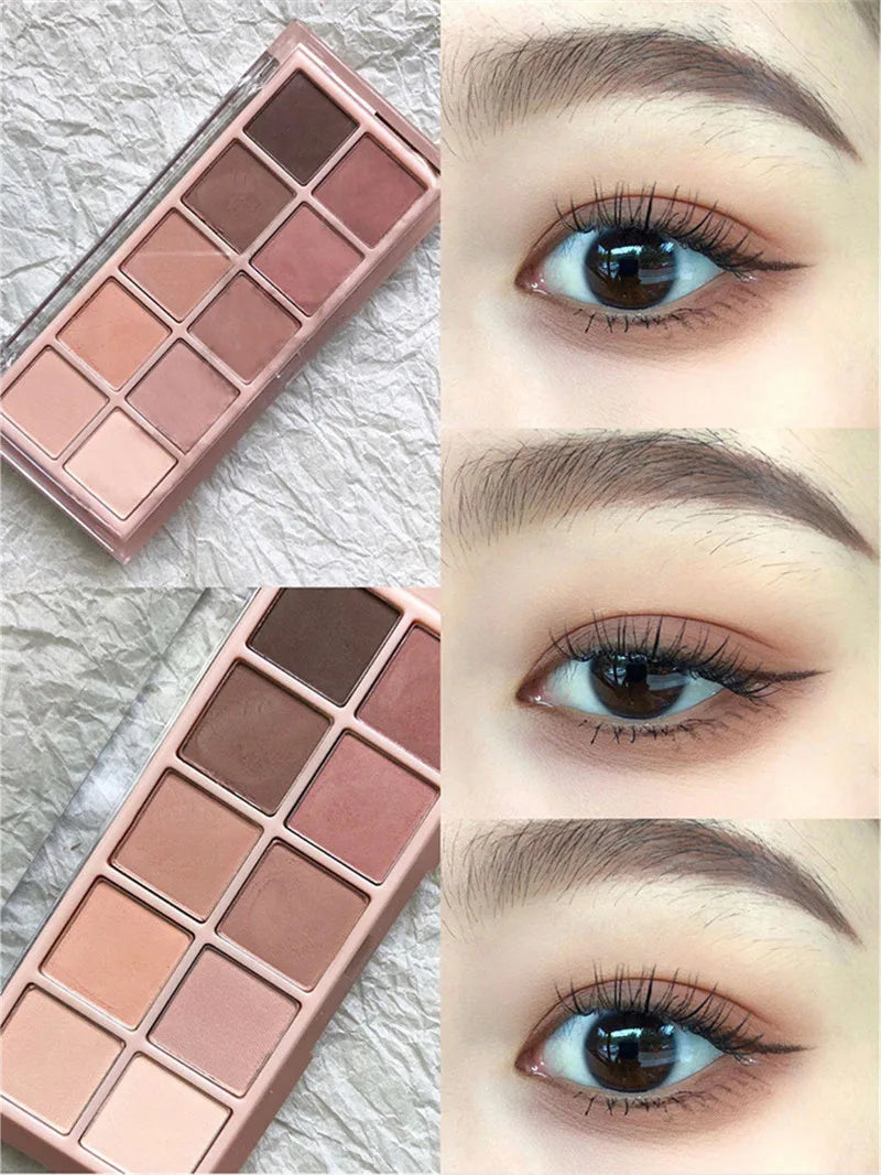 Ten-Color Matte Eyeshadow Palette