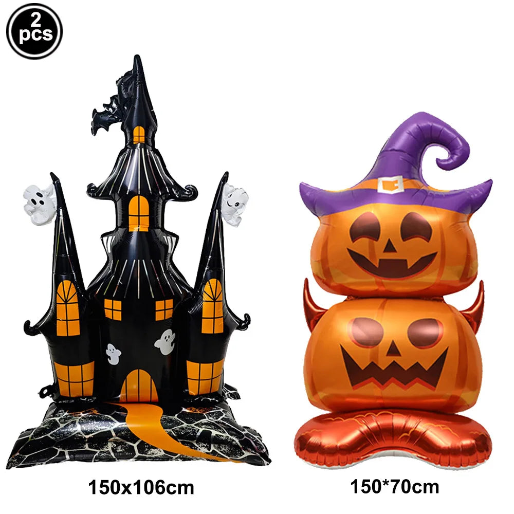 Halloween Foil Balloons – Large Standing Haunted House Balloons