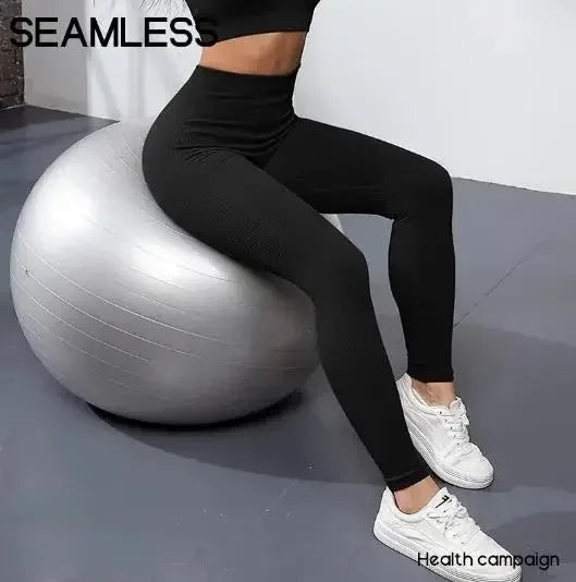 FlexKnit Seamless High-Waist Yoga Leggings