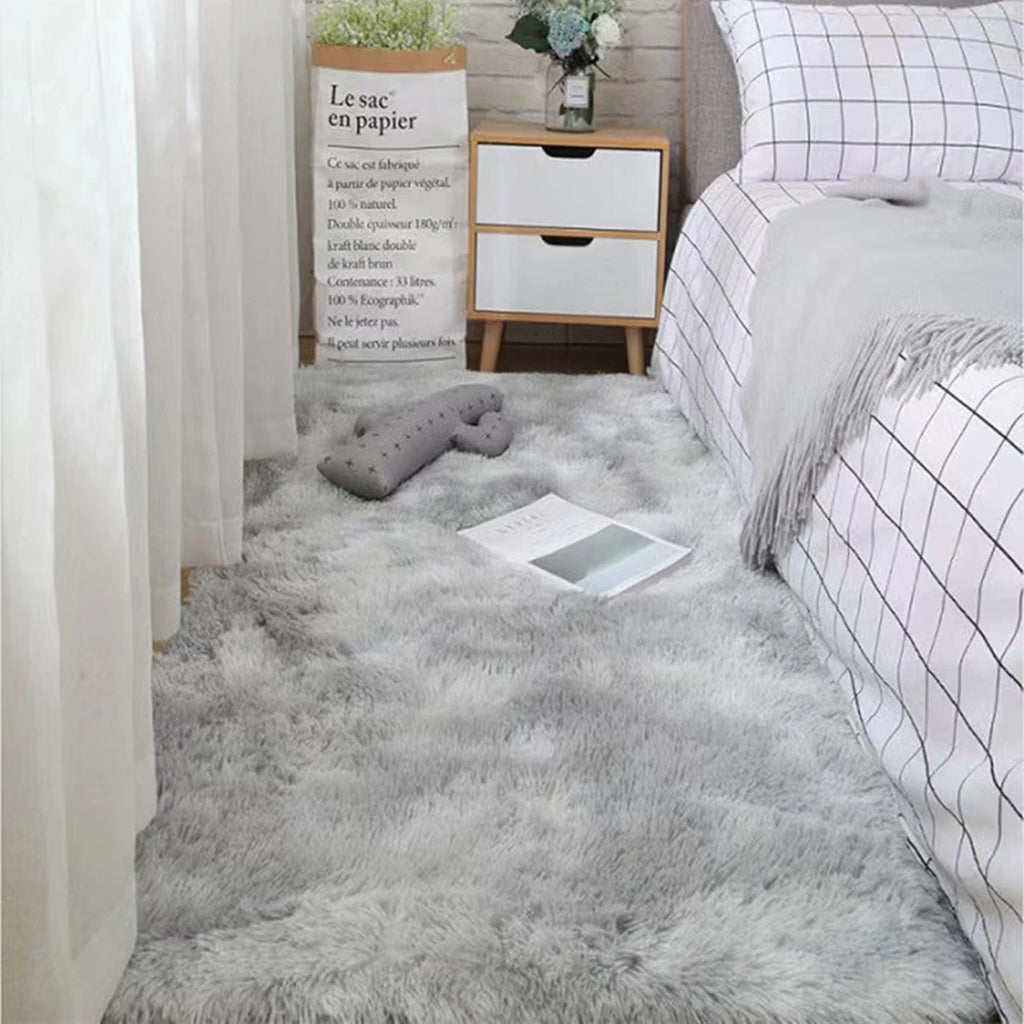 Fluffy Shag Area Rug – Soft Plush Carpet for Living Room