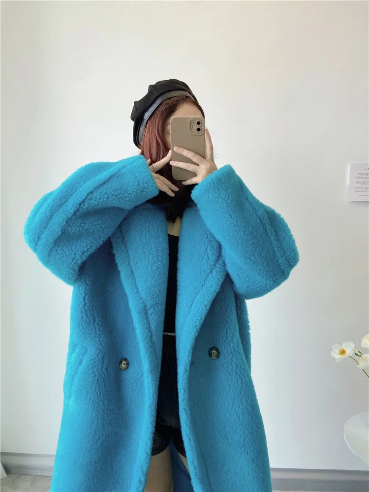 Women's Long Teddy Winter Coat
