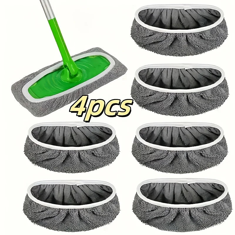 Reusable Mop Pads 4-Pack – High Water Absorption Microfiber