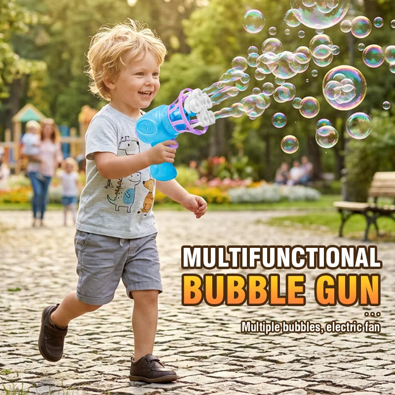 Automatic Bubble Gun – Fun Outdoor Bubble Blaster for Kids