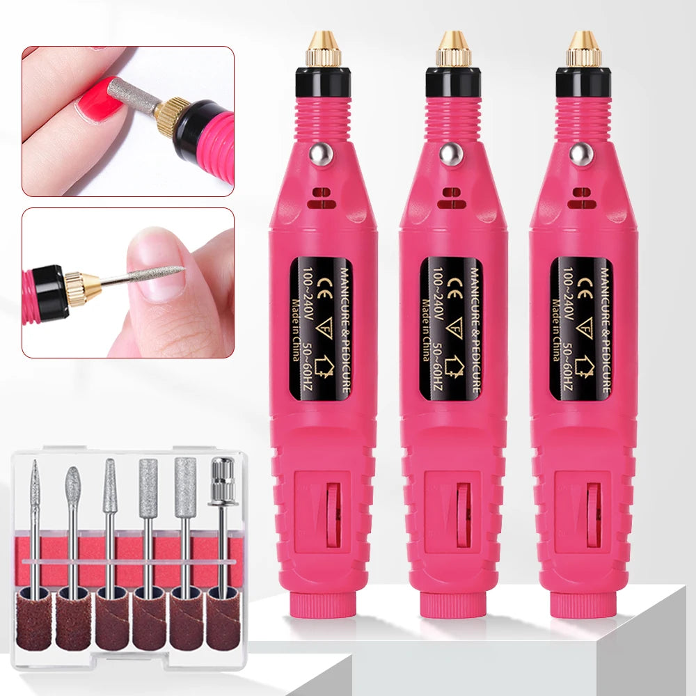 Electric Nail Drill Machine Set – Professional Manicure & Pedicure Kit