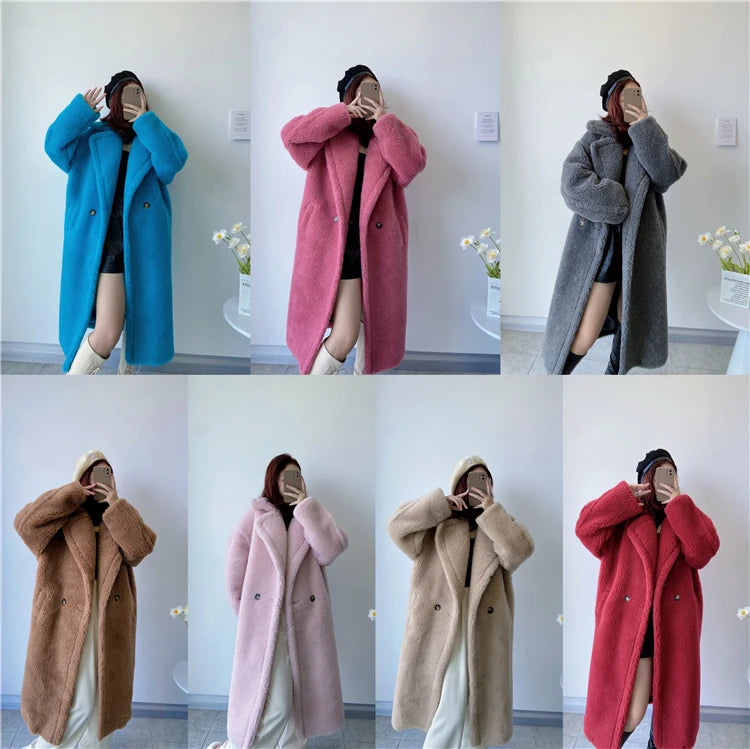 Women's Long Teddy Winter Coat