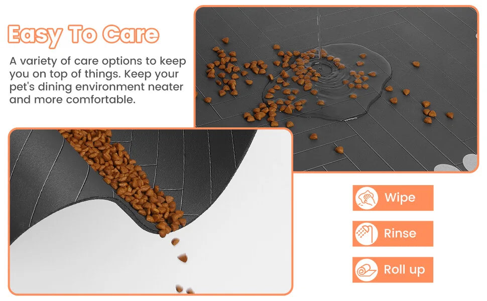 Waterproof Pet Feeding Mat – Absorbent Non-Slip Placemat