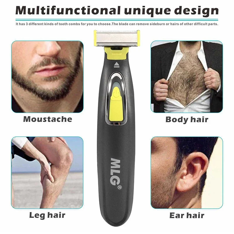 Men's Electric Portable Shaver – USB Rechargeable Trimmer