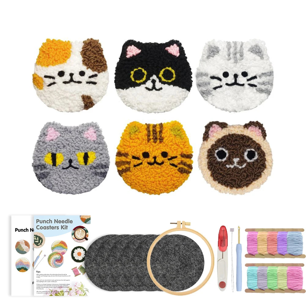 Punch Needle Coaster Kit