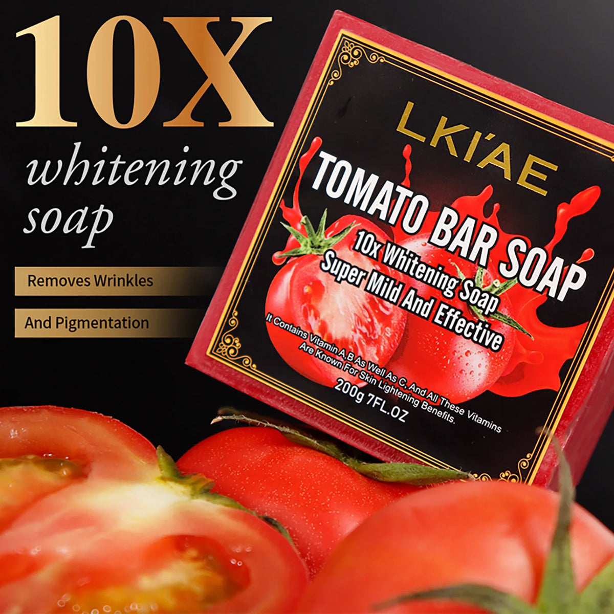 Organic Tomato Soap Bar — Deep Cleanse, Exfoliate & Moisturize