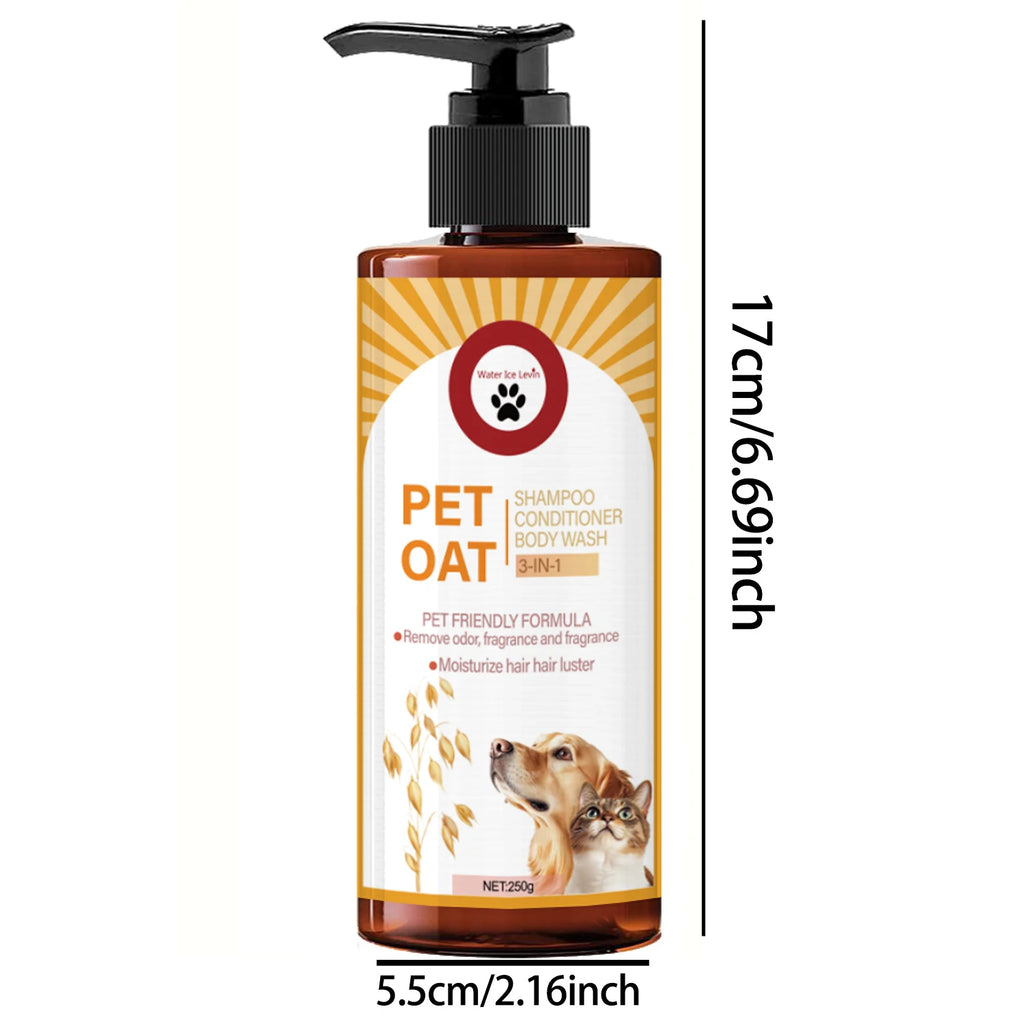 Gentle Deodorizing Pet Shampoo – Soft Coat Formula for Dogs & Cats