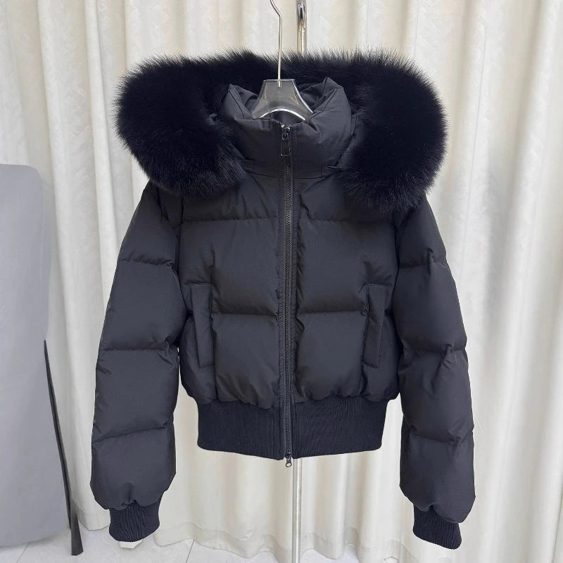 Women's Retro Puffer Parka Jacket