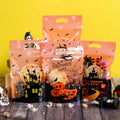 Halloween Gift Bags 50-Pack – Trick-or-Treat Candy Bags with Spooky Designs