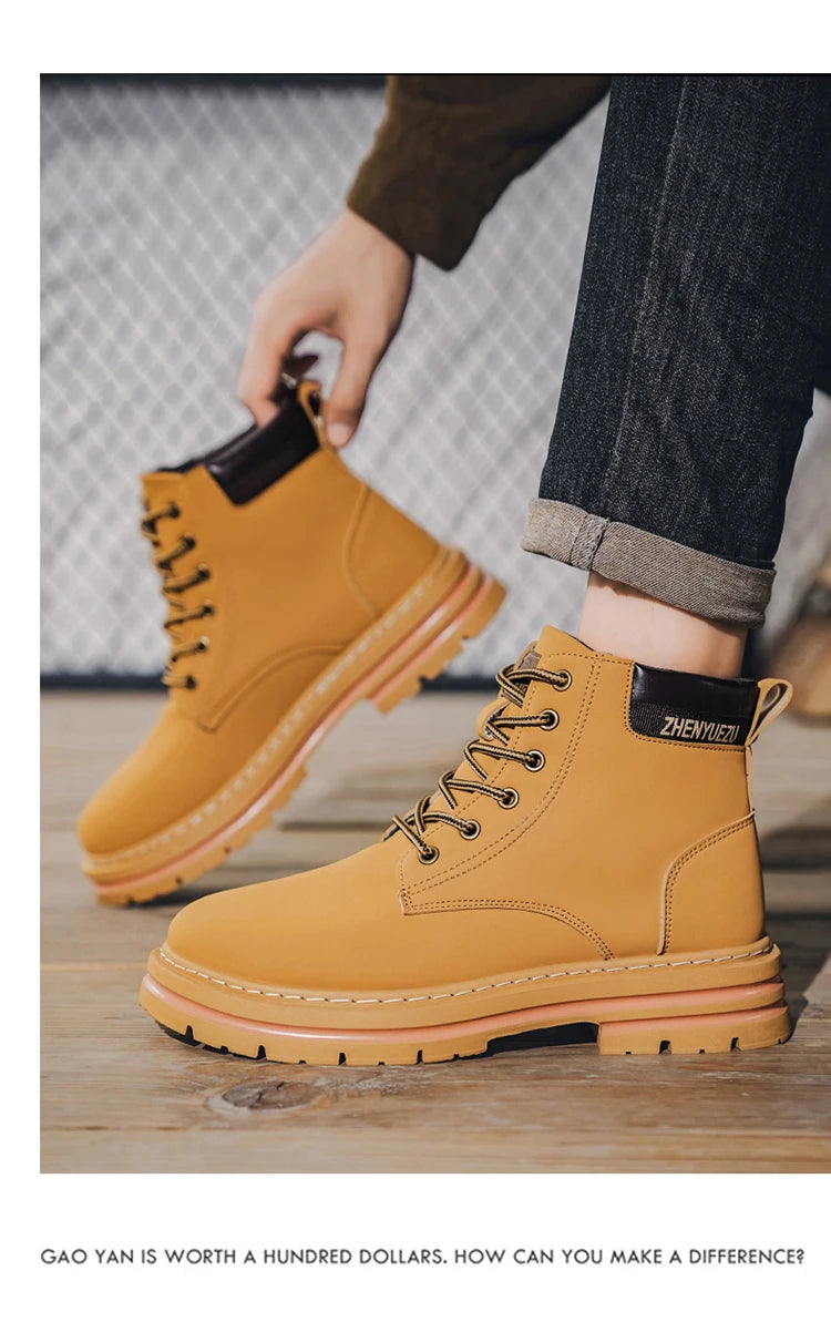 Men's Retro Short Boots
