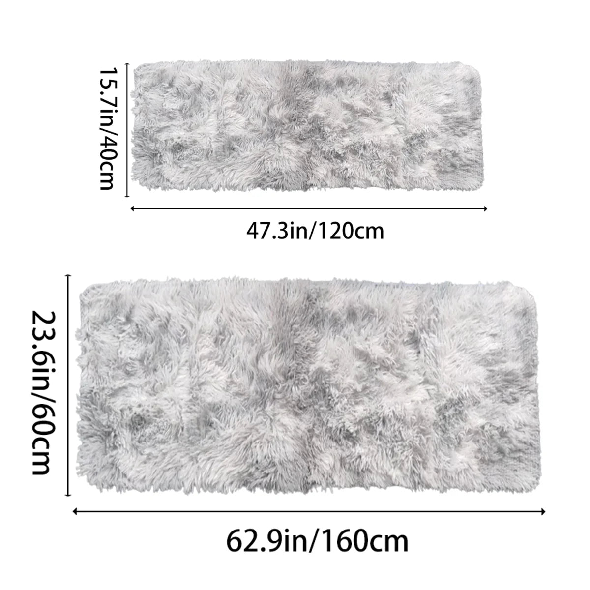 Fluffy Shag Area Rug – Soft Plush Carpet for Living Room