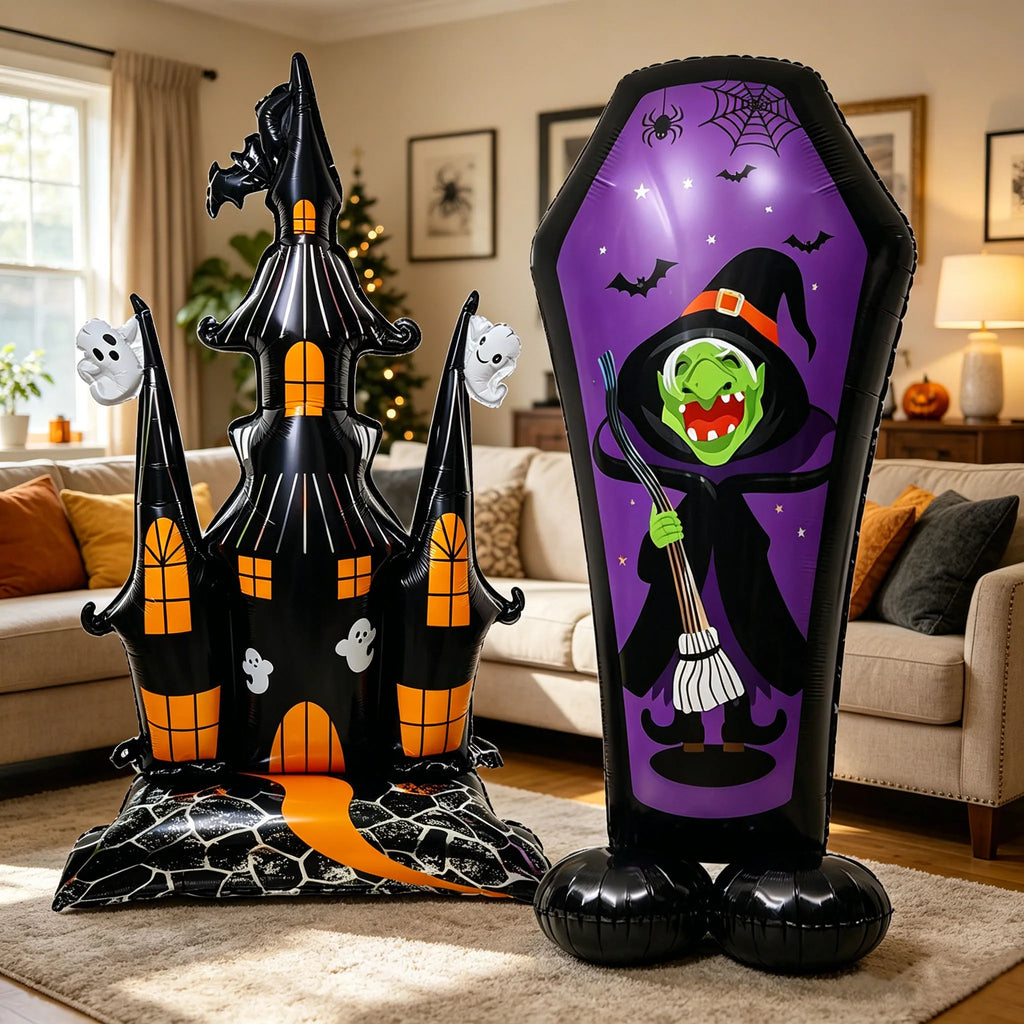 Halloween Foil Balloons – Large Standing Haunted House Balloons
