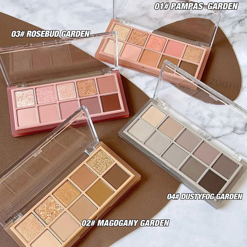 Ten-Color Matte Eyeshadow Palette