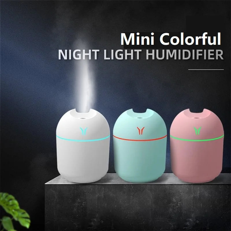 MistPure 250ML USB Mini Humidifier – Ultrasonic Cool Mist Diffuser