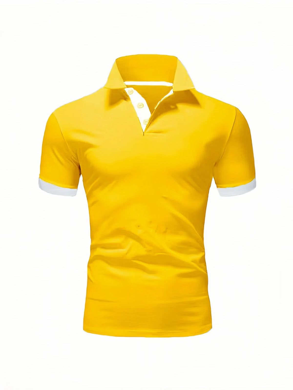 Men's Color Block Slim Fit Polo Shirt