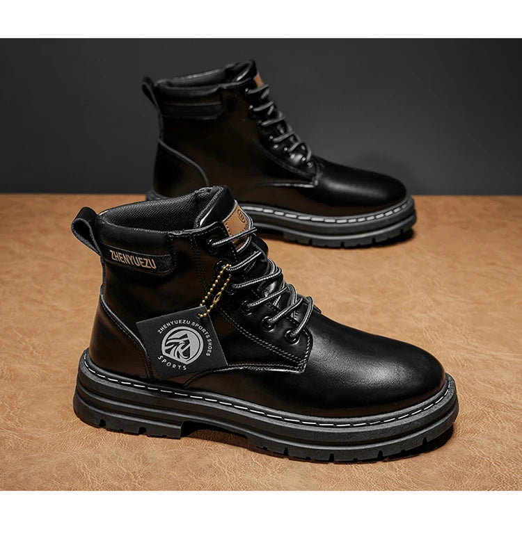 Men's Retro Short Boots