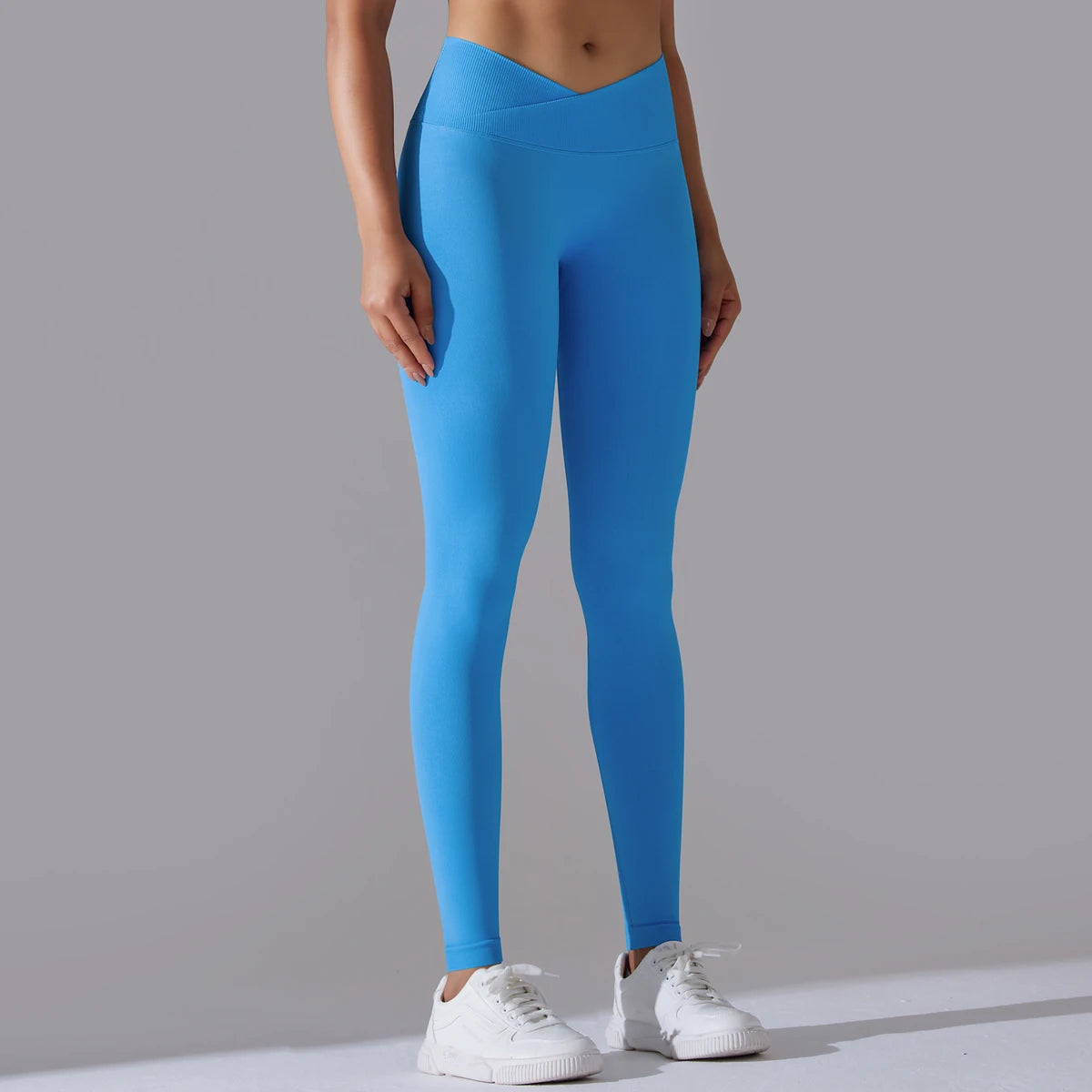 CrossWaist Seamless High-Waist Yoga Leggings