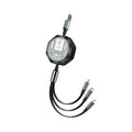 FlexCharge 3-in-1 Retractable Cable – 100W Fast Charge