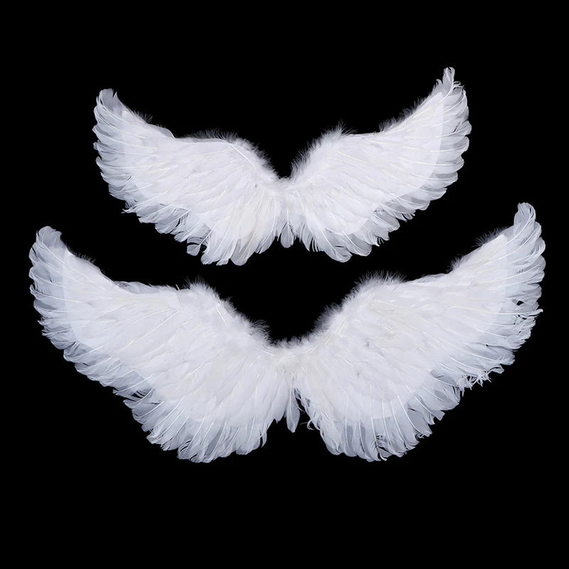 Angel Wings, Halo & Wand Costume Set – White Feather Cosplay Accessories