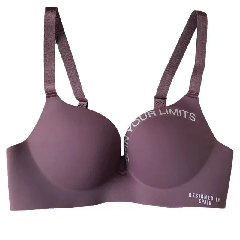 Women's Floral Print Seamless Bralette — Wireless Push-Up Bra